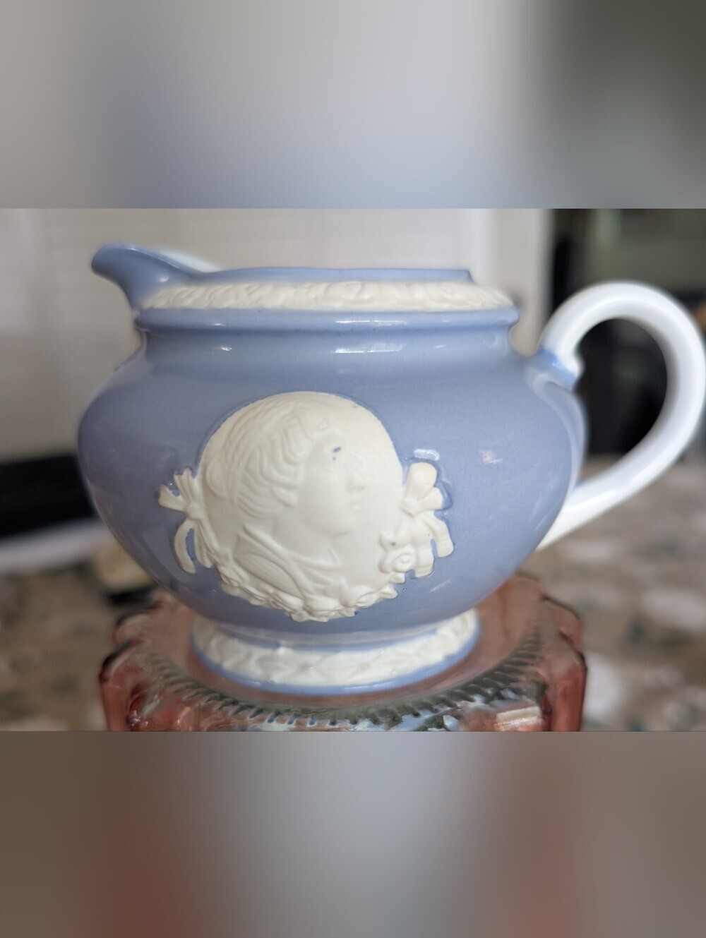 Union T Musterschulz Blue Relief Ceramic Teapot Set - Picture 6 of 15